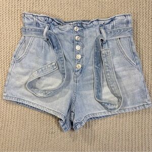 American Eagle Blue Jean Shorts High-Waisted Vintage